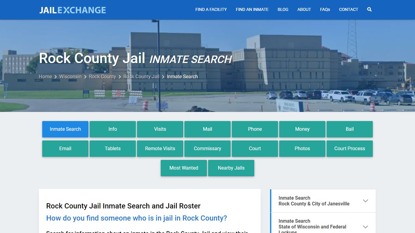 Inmate Search: Roster & Mugshots - Rock County Jail, WI
